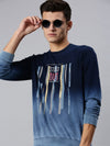 Men Solid Blue Sweatshirt-OD206-Blue