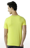 Huetrap Yellow Mens Short Sleeve Graphic Printed Tshirt-HT13MKGRAYLW00121