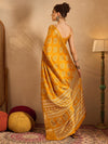 Saree Mall Women's  Blend Yellow Printed Designer Saree With Blouse Piece-OXFORD09A