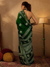 Saree Mall Women's  Blend Green Printed Designer Saree With Blouse Piece-OXFORD13B