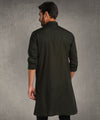 Hangup Men Standard Solid Men's Indian Wear-Olive_6_118_Kurta