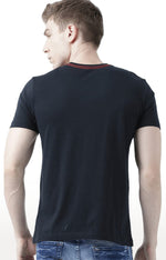 Huetrap Black Mens Short Sleeve Graphic Printed Tshirt-HT17MKGRABLK00715