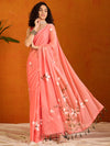 Saree Mall Women's Chiffon Pink Printed Designer Saree With Blouse Piece-PAINTING101