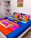 Athom Living One Team Anything is possible Paw Patrol Digital Printed Cotton Kids Double Bedsheet 270x270 cm with 2 Pillow Cover-PAW-03-237-D