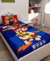 Athom Living Team Paw Petrol, Paw Patrol Digital Printed Cotton Kids Single Bedsheet 147x223 cm with Pillow Cover-PAW-03-238-S