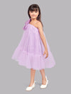 One Shoulder Asymmetrical  Dress -Lavender