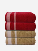 Athom Living Premium Cotton Bath Towel Pack of 4-PER-AABB