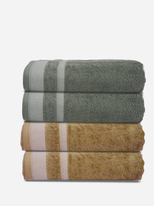 Athom Living Premium Cotton Bath Towel Pack of 4-PER-AACC