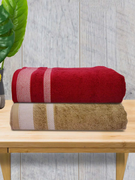 Athom Living Premium Cotton Bath Towel Pack of 2-PER-AB