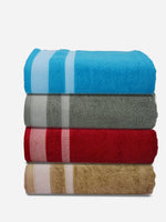 Athom Living Premium Cotton Bath Towel Pack of 4-PER-ABCD