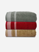 Athom Living Premium Cotton Bath Towel Pack of 3-PER-ABC