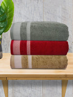 Athom Living Premium Cotton Bath Towel Pack of 3-PER-ABC