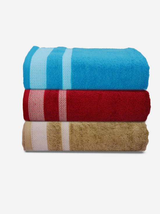 Athom Living Premium Cotton Bath Towel Pack of 3-PER-ABD