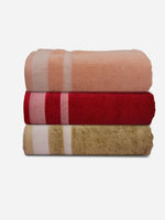 Athom Living Premium Cotton Bath Towel Pack of 3-PER-ABE