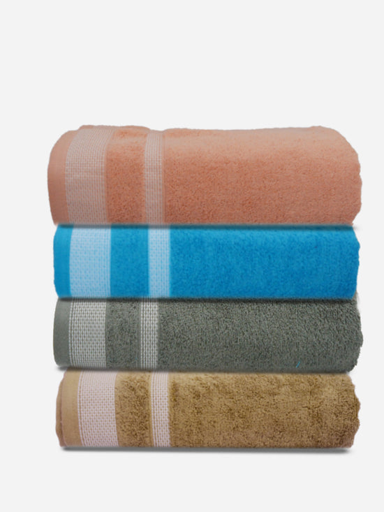 Athom Living Premium Cotton Bath Towel Pack of 4-PER-ACDE