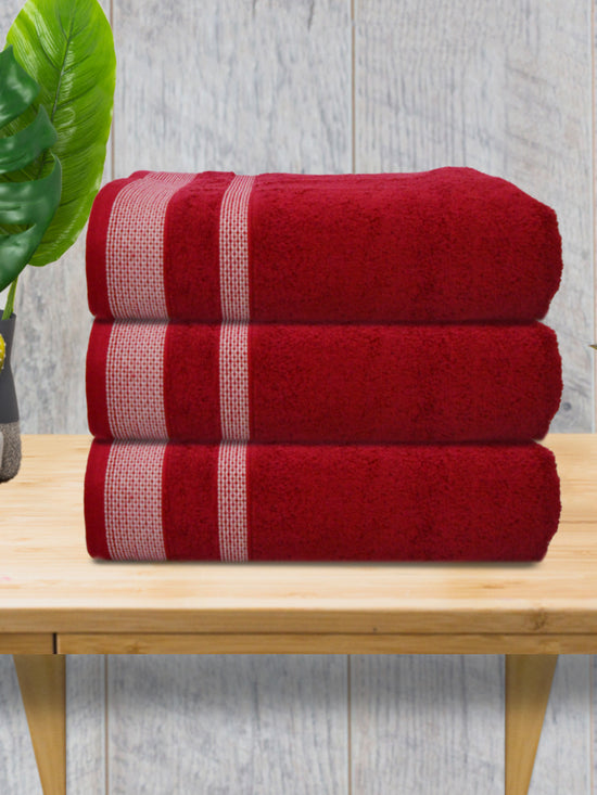 Athom Living Premium Cotton Bath Towel Pack of 3-PER-BBB