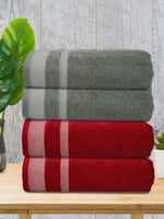 Athom Living Premium Cotton Bath Towel Pack of 4-PER-BBCC