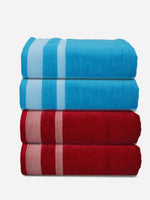 Athom Living Premium Cotton Bath Towel Pack of 4-PER-BBDD