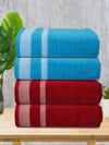 Athom Living Premium Cotton Bath Towel Pack of 4-PER-BBDD