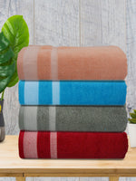 Athom Living Premium Cotton Bath Towel Pack of 4-PER-BCDE