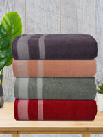 Athom Living Premium Cotton Bath Towel Pack of 4-PER-BCEF