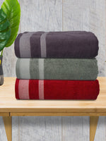 Athom Living Premium Cotton Bath Towel Pack of 3-PER-BCF