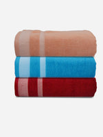 Athom Living Premium Cotton Bath Towel Pack of 3-PER-BDE