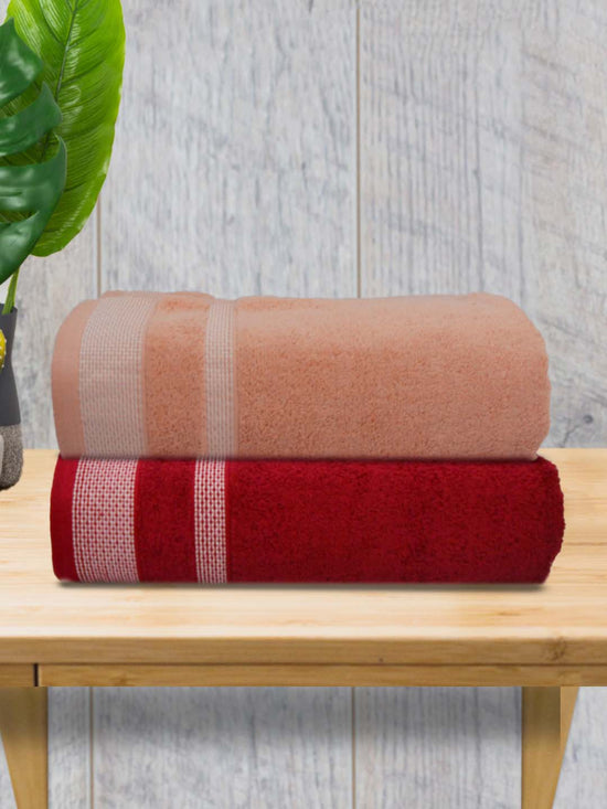 Athom Living Premium Cotton Bath Towel Pack of 2-PER-BE