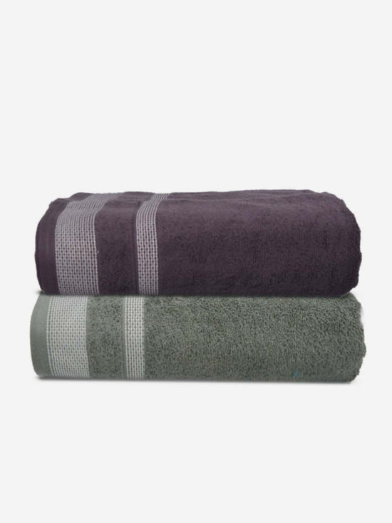 Athom Living Premium Cotton Bath Towel Pack of 2-PER-CF