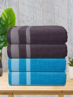 Athom Living Premium Cotton Bath Towel Pack of 4-PER-DDFF