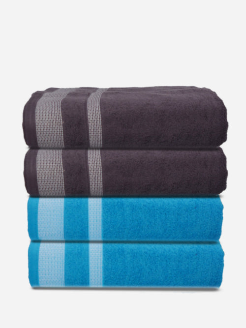 Athom Living Premium Cotton Bath Towel Pack of 4-PER-DDFF