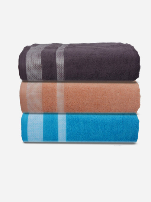 Athom Living Premium Cotton Bath Towel Pack of 3-PER-DEF