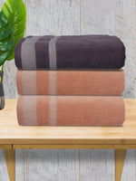 Athom Living Premium Cotton Bath Towel Pack of 3-PER-EEF