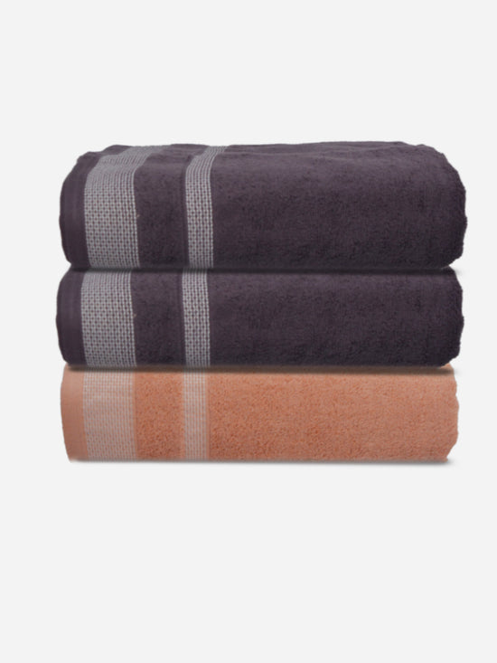 Athom Living Premium Cotton Bath Towel Pack of 3-PER-EFF