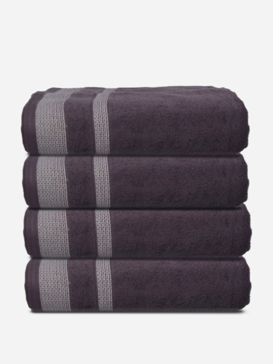 Athom Living Premium Cotton Bath Towel Pack of 4-PER-FFFF