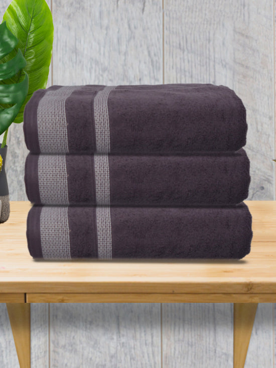 Athom Living Premium Cotton Bath Towel Pack of 3-PER-FFF