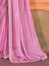 Saree Mall Women's Chiffon Pink Embellished Designer Saree With Blouse Piece-PIHU106