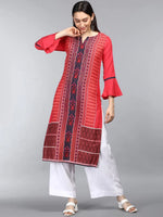 Ahika PolyCrepe Printed Kurta-PK1635E_3XL