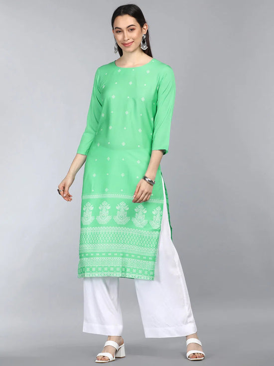 Ahika PolyCrepe Printed Kurta-PK1889E_3XL