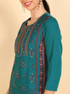 Ahika Polycrepe Printed Kurta-PK1998A_3XL