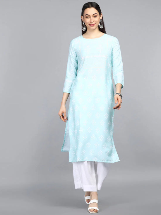 Ahika PolyCrepe Printed Kurta-PK2068E_3XL