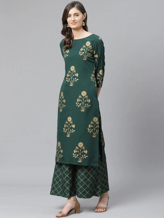 Ahika Women Poly Crepe Floral Printed Kurta-PKSET1014A_XS