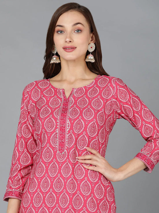 Ahika Women Polyester Abstract Printed Kurta With-PKSET1070A_XS