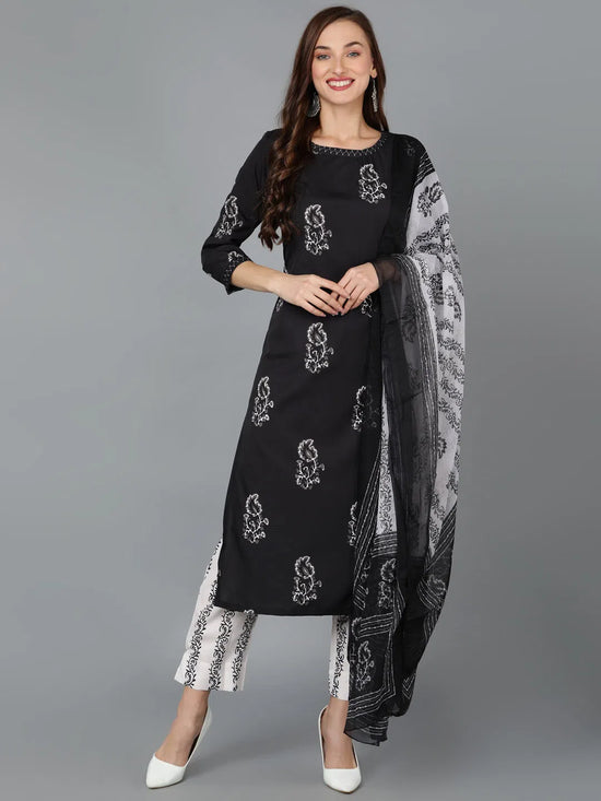 Ahika Women Poly Crepe Floral Printed Kurta-PKSKD1029A_S