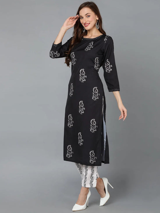 Ahika Women Poly Crepe Floral Printed Kurta-PKSKD1029A_S