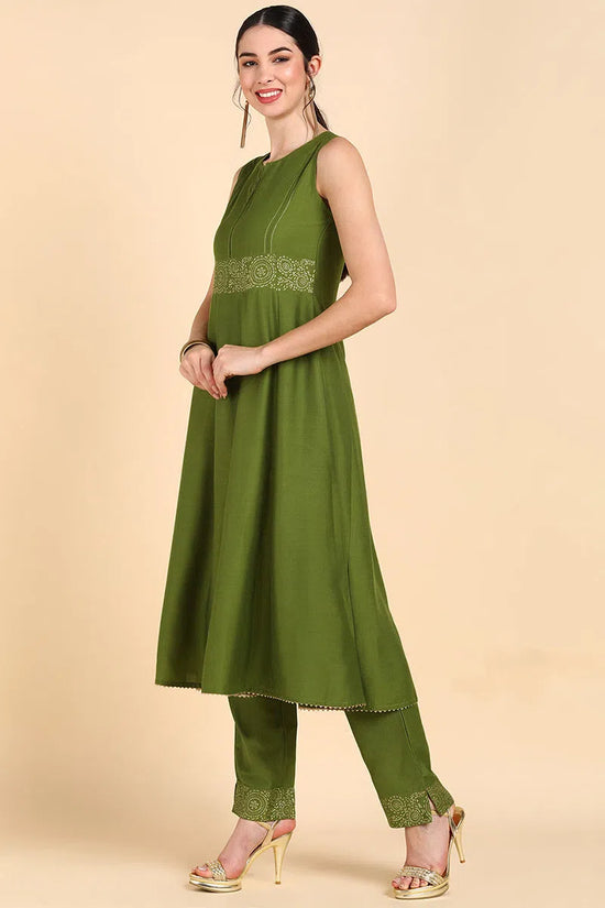 Ahika Poly Silk Solid Kurta Trousers With-PKSKD1413_XS