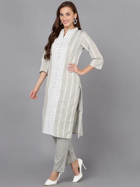 Ahika Women Silk Blend Embroidered Ethnic Kurta-PKSKD1863A_S