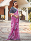 Saree Mall Women's Georgette Mauve Printed Designer Saree With Blouse Piece-PLTINUM1010