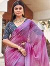 Saree Mall Women's Georgette Mauve Printed Designer Saree With Blouse Piece-PLTINUM1010