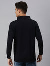 Men High Neck Graphic Print Navy Blue Sweatshirt-PRFL1037-Navy